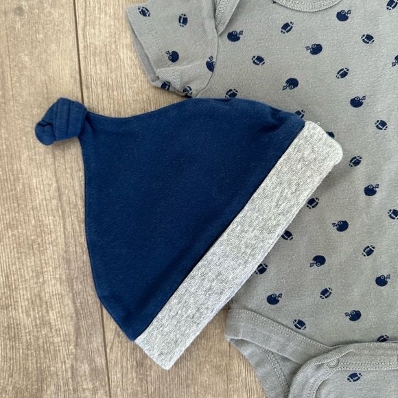 Gerber carters baby boy 0-3 month matching outfit set - Picture 2 of 7